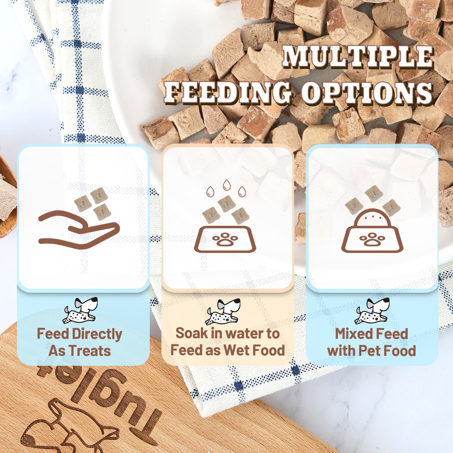 Tuglet Freeze Dried Duck Liver Dog Treats, Raw Single Ingredient Snacks, Healthy Food Toppers, 4.6 oz
