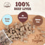 TUGLET Freeze Dried Beef Liver Dog Treats, High Protein Raw Single Ingredient Snacks, Healthy Training Reward & Food Topper, 4.6 oz