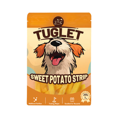 TUGLET Sweet Potato Dog Treats,Eliminates Tear,High in Fiber Natural Chews with Taurine, 7 oz/16 oz