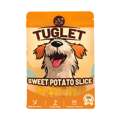 TUGLET Sweet Potato Roll for Dogs Chew, Natural and Highly Nutritious Snacks with Taurine, 7 oz/16 oz