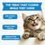 TUGLET Freeze Dried Cat Dental Treats, Real Chicken with Barley Grass for Teeth Cleaning & Hairball Support, Natural Crunchy Chews for All Cats, 3.6 oz
