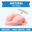 TUGLET Freeze-Dried Chicken Dental Brush Dog & Cat Treat, Cleans Teeth & Reduces Tartar, Freshens Breath, High Protein for Small Medium Large Dogs & Cats, 5.3 oz Bag