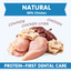 TUGLET Freeze Dried Cat Dental Treats, Real Chicken with Barley Grass for Teeth Cleaning & Hairball Support, Natural Crunchy Chews for All Cats, 3.6 oz