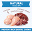 TUGLET Freeze-Dried Chicken Leaf Dental Chews Dog & Cat Treat, Cleans Teeth & Reduces Tartar, Freshens Breath, High Protein Treat for Small Medium Large Dogs & Cats, 5.3 oz Bag