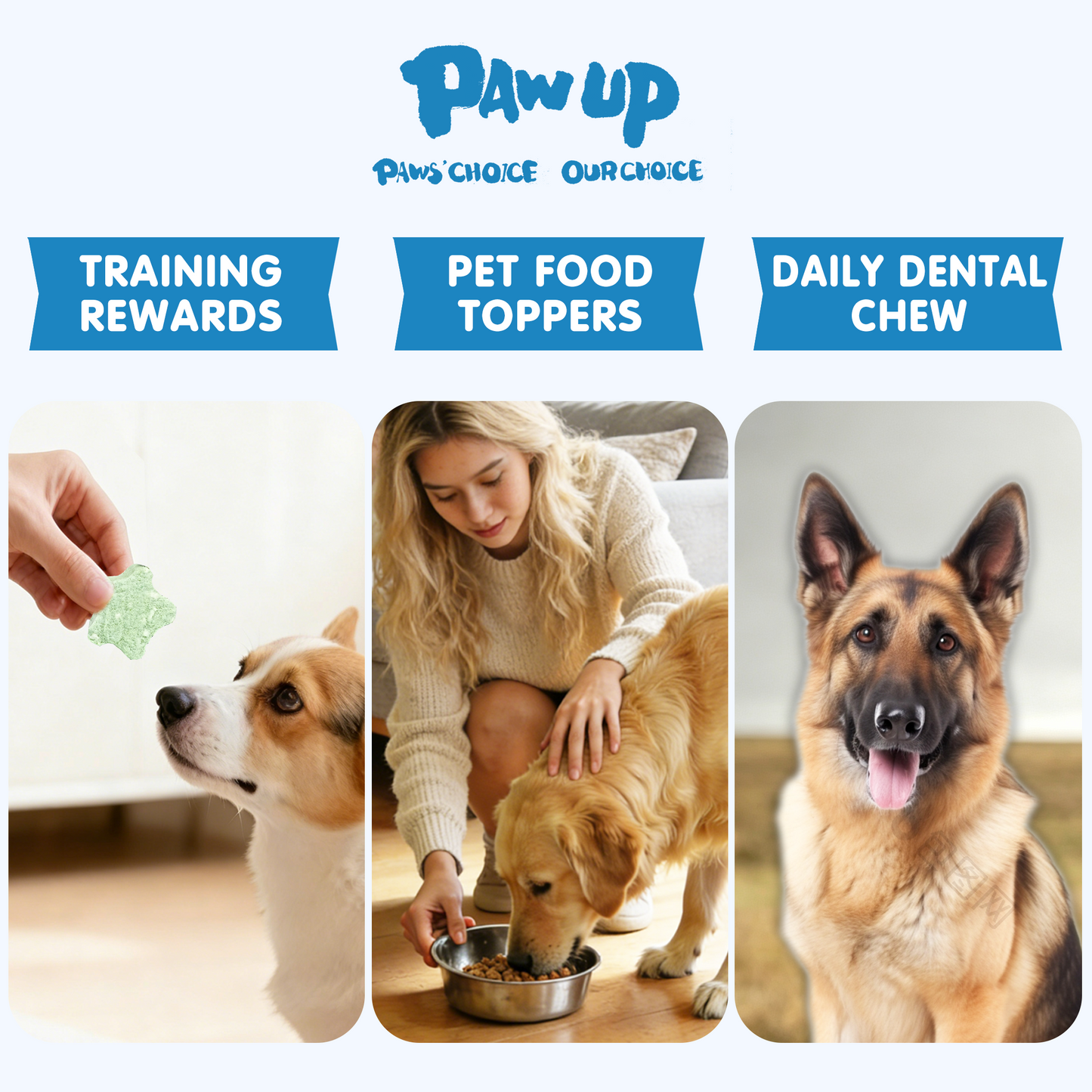 TUGLET Freeze Dried Dog Dental Chews, Real Chicken with Kelp & Seaweed for Plaque & Tartar Removal, Natural Teeth Cleaning Treats for All Dogs, 3.6 oz