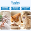 TUGLET Freeze Dried Dental Chew Sticks Cat Treat, Teeth Cleaning & Fresh Breath, 91% Chicken, High Protein & Low Fat Treats for All Cat Sizes, 5.47 oz Bag