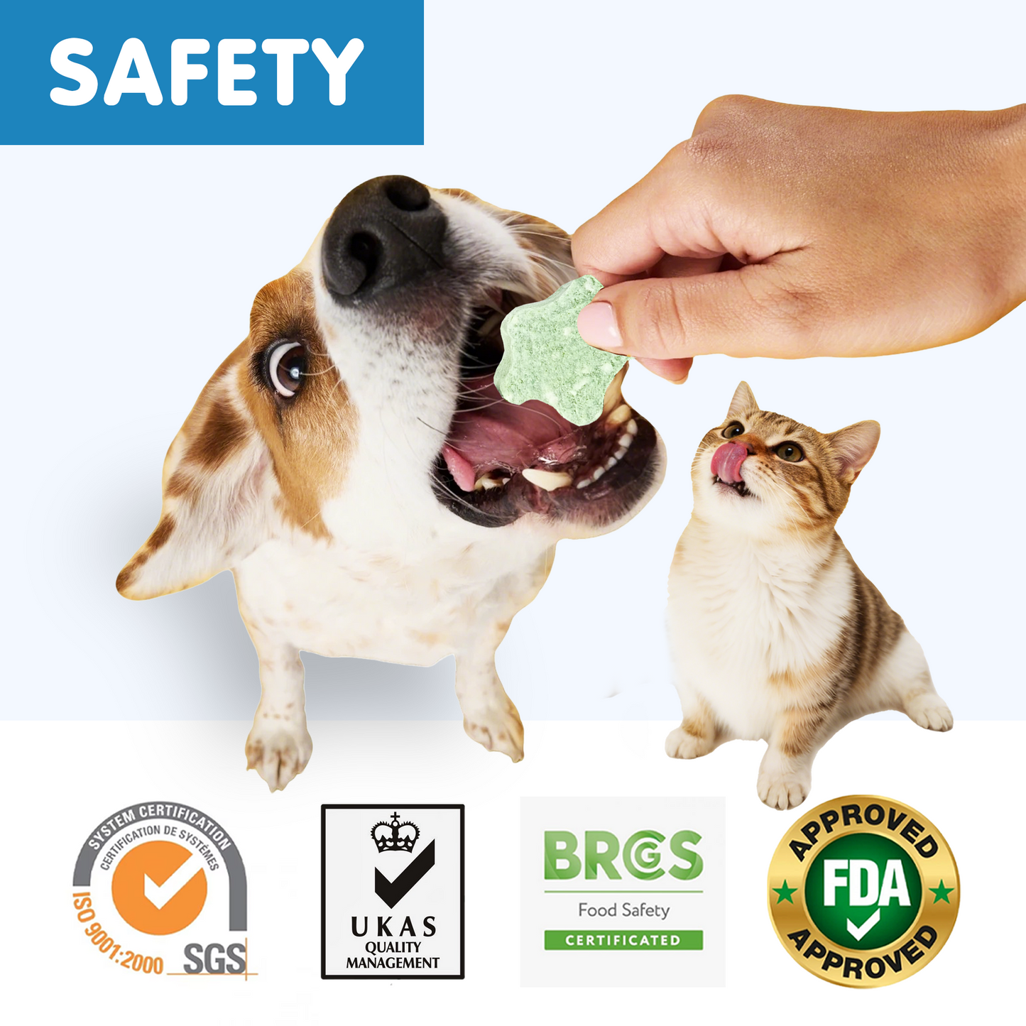 TUGLET Freeze Dried Dog Dental Chews, Real Chicken with Kelp & Seaweed for Plaque & Tartar Removal, Natural Teeth Cleaning Treats for All Dogs, 3.6 oz
