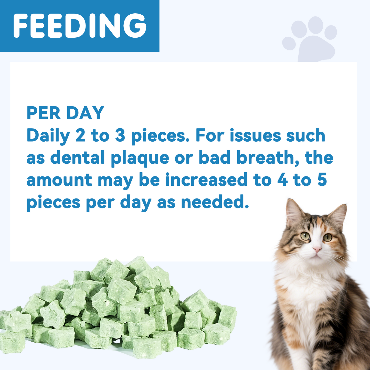 TUGLET Freeze Dried Cat Dental Treats, Real Chicken with Barley Grass for Teeth Cleaning & Hairball Support, Natural Crunchy Chews for All Cats, 3.6 oz