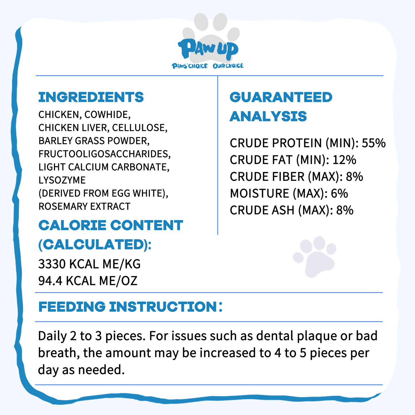 TUGLET Freeze Dried Cat Dental Treats, Real Chicken with Barley Grass for Teeth Cleaning & Hairball Support, Natural Crunchy Chews for All Cats, 3.6 oz